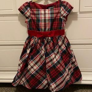 Holiday Plaid Christmas Dress by Lands End - 3T